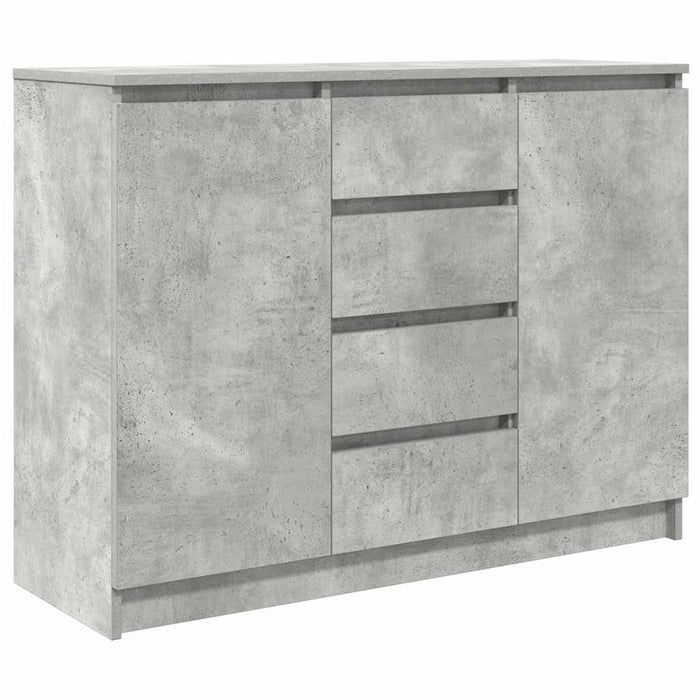 Bufetă cu sertare Gri beton 100,5x35x76 cm Lemn prelucrat - WALTI WALTI