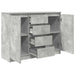 Bufetă cu sertare Gri beton 100,5x35x76 cm Lemn prelucrat - WALTI WALTI