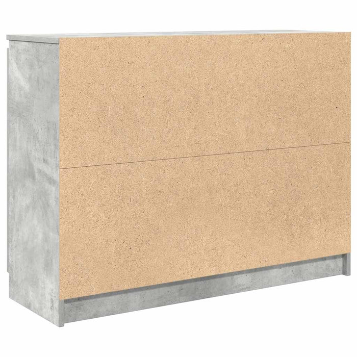 Bufetă cu sertare Gri beton 100,5x35x76 cm Lemn prelucrat - WALTI WALTI
