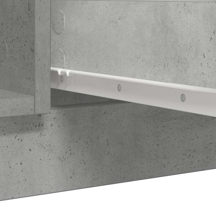 Bufetă cu sertare Gri beton 100,5x35x76 cm Lemn prelucrat - WALTI WALTI