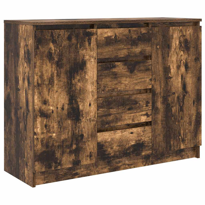 Bufetă cu sertare Stejar afumat 100,5x35x76 cm Lemn prelucrat - WALTI WALTI