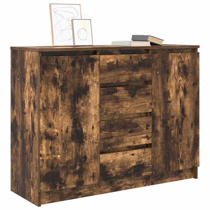 Bufetă cu sertare Stejar afumat 100,5x35x76 cm Lemn prelucrat - WALTI WALTI
