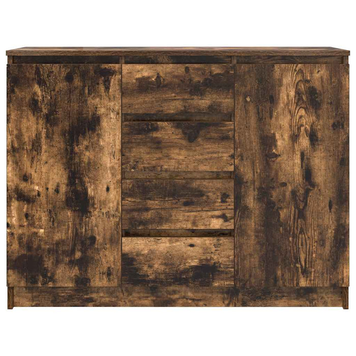 Bufetă cu sertare Stejar afumat 100,5x35x76 cm Lemn prelucrat - WALTI WALTI