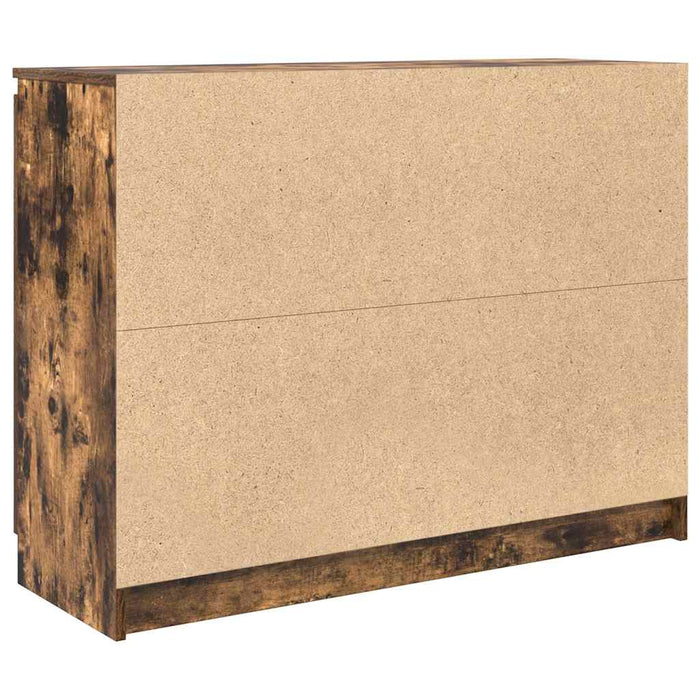 Bufetă cu sertare Stejar afumat 100,5x35x76 cm Lemn prelucrat - WALTI WALTI