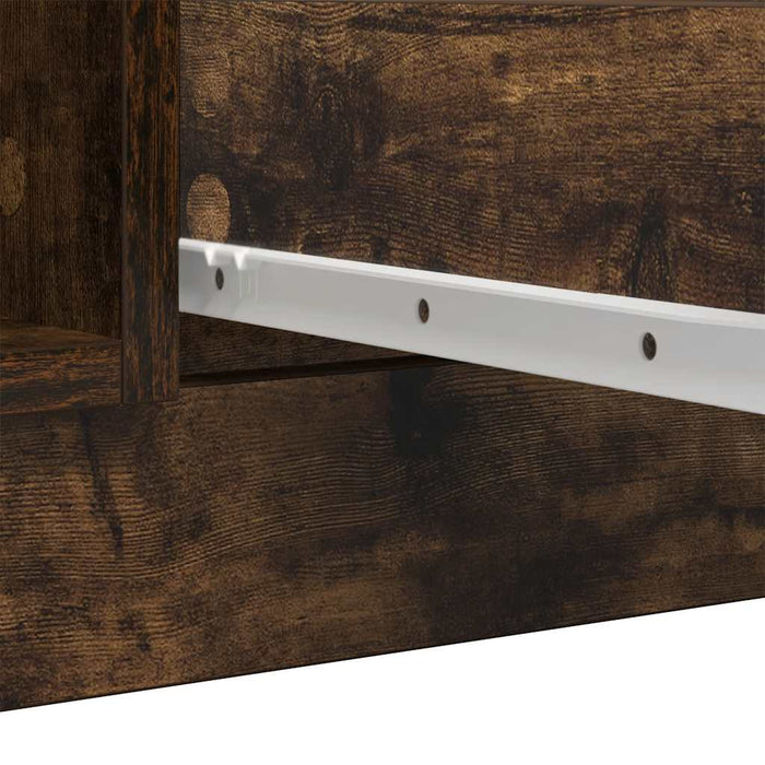 Bufetă cu sertare Stejar afumat 100,5x35x76 cm Lemn prelucrat - WALTI WALTI