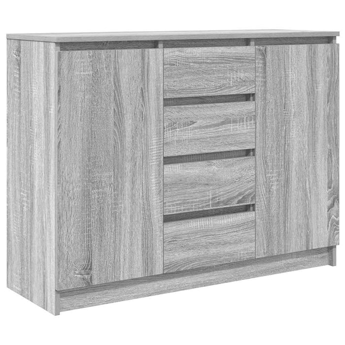 Bufetă cu sertare Gri Sonoma 100,5x35x76 cm Lemn prelucrat - WALTI WALTI