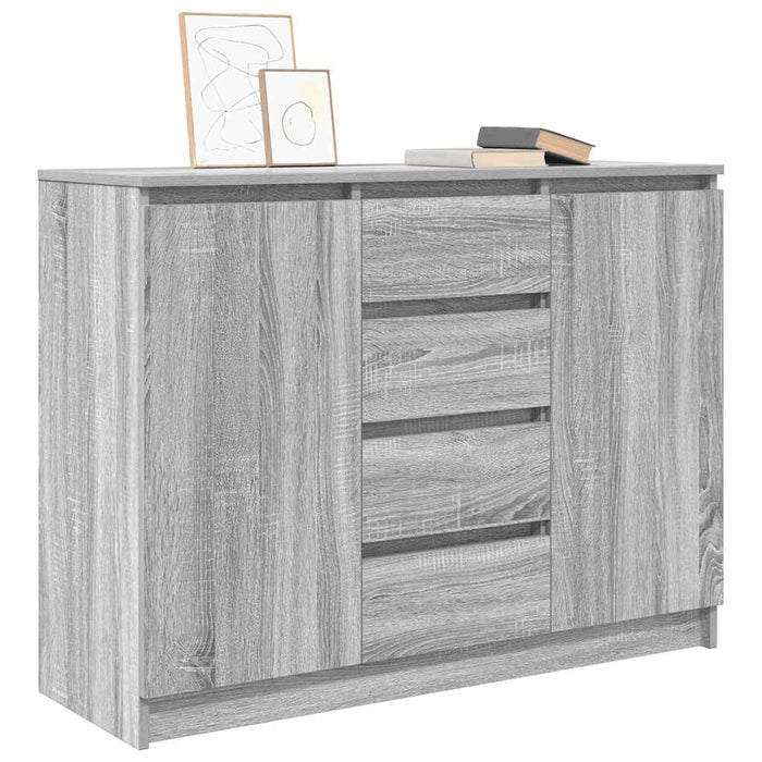Bufetă cu sertare Gri Sonoma 100,5x35x76 cm Lemn prelucrat - WALTI WALTI