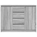 Bufetă cu sertare Gri Sonoma 100,5x35x76 cm Lemn prelucrat - WALTI WALTI