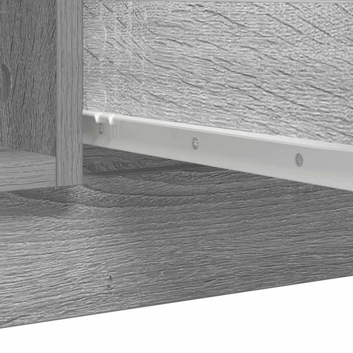 Bufetă cu sertare Gri Sonoma 100,5x35x76 cm Lemn prelucrat - WALTI WALTI
