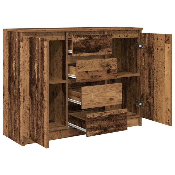 Bufetă cu sertare Lemn vechi 100,5x35x76 cm Lemn prelucrat - WALTI WALTI