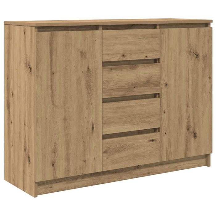 Bufetă cu sertare Stejar Artisan 100,5x35x76 cm Lemn prelucrat - WALTI WALTI