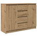 Bufetă cu sertare Stejar Artisan 100,5x35x76 cm Lemn prelucrat - WALTI WALTI