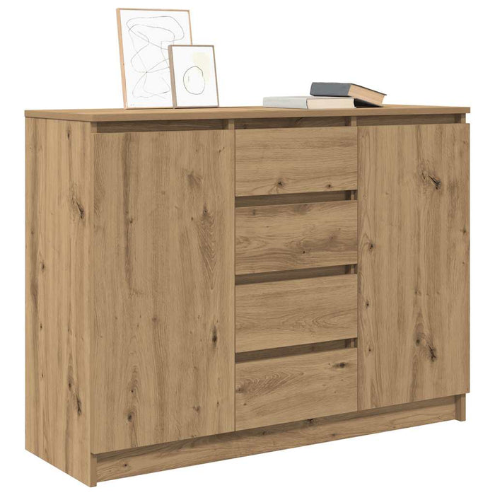 Bufetă cu sertare Stejar Artisan 100,5x35x76 cm Lemn prelucrat - WALTI WALTI