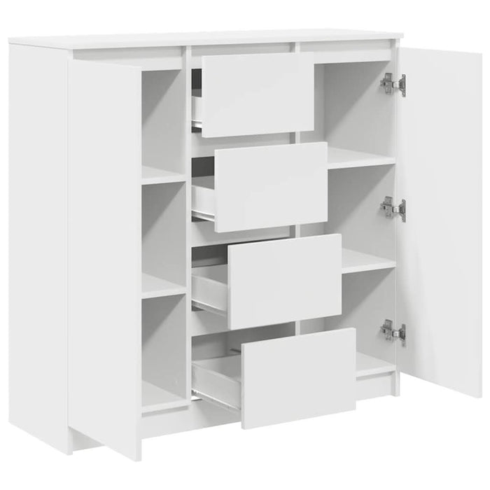 Bufetă cu sertare Alb 100,5x35x98,5 cm Lemn prelucrat - WALTI WALTI