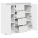 Bufetă cu sertare Alb 100,5x35x98,5 cm Lemn prelucrat - WALTI WALTI