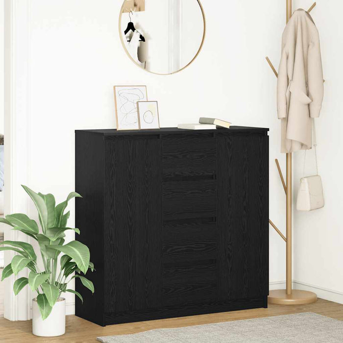 Bufetă cu sertare Stejar negru 100,5x35x98,5 cm Lemn prelucrat - WALTI WALTI