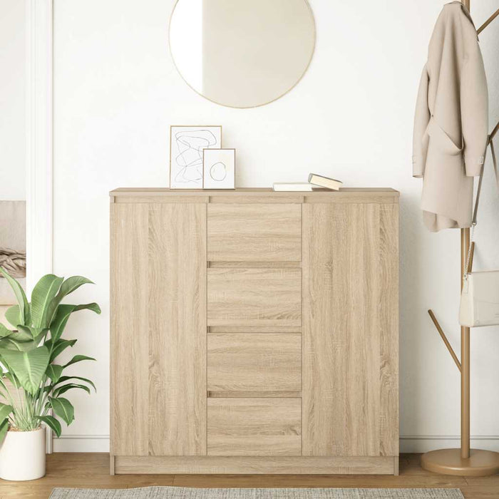 Bufetă cu sertare Stejar Sonoma 100,5x35x98,5 cm Lemn prelucrat - WALTI WALTI
