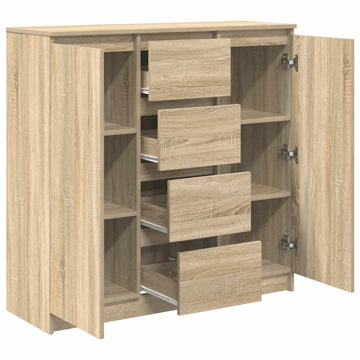Bufetă cu sertare Stejar Sonoma 100,5x35x98,5 cm Lemn prelucrat - WALTI WALTI