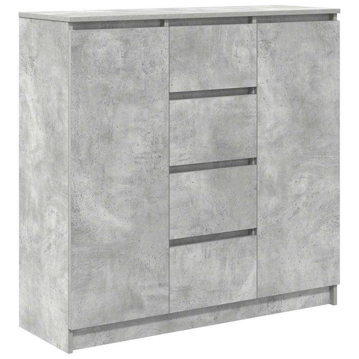 Bufetă cu sertare Gri beton 100,5x35x98,5 cm Lemn prelucrat - WALTI WALTI