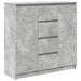 Bufetă cu sertare Gri beton 100,5x35x98,5 cm Lemn prelucrat - WALTI WALTI
