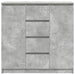 Bufetă cu sertare Gri beton 100,5x35x98,5 cm Lemn prelucrat - WALTI WALTI