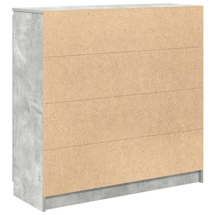 Bufetă cu sertare Gri beton 100,5x35x98,5 cm Lemn prelucrat - WALTI WALTI