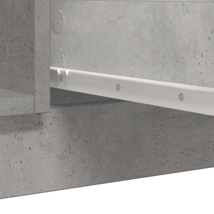 Bufetă cu sertare Gri beton 100,5x35x98,5 cm Lemn prelucrat - WALTI WALTI