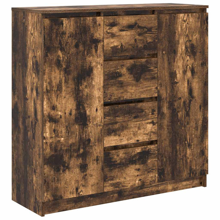 Bufetă cu sertare Stejar afumat 100,5x35x98,5 cm Lemn prelucrat - WALTI WALTI
