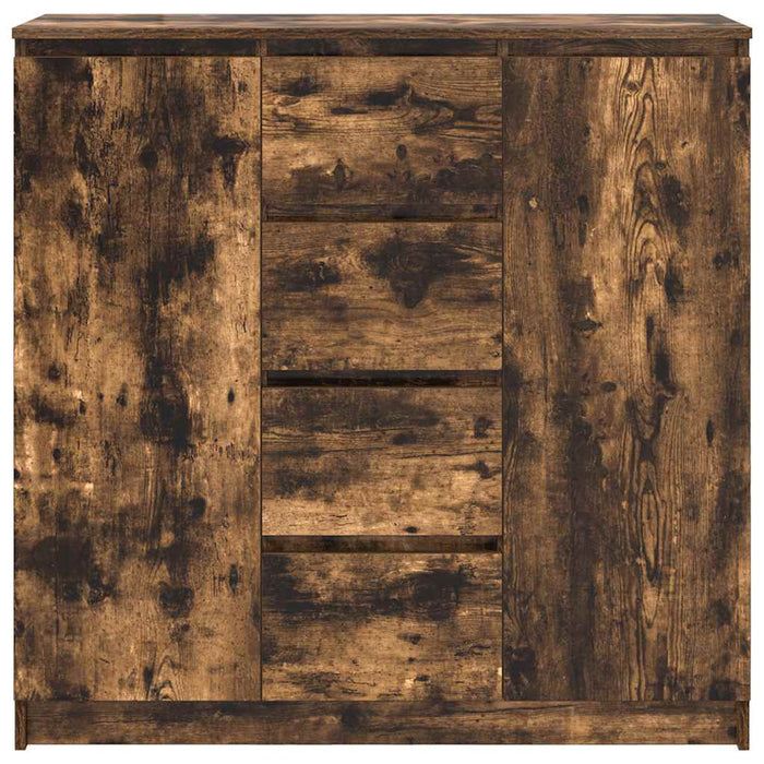 Bufetă cu sertare Stejar afumat 100,5x35x98,5 cm Lemn prelucrat - WALTI WALTI