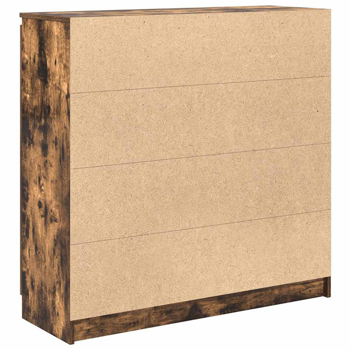 Bufetă cu sertare Stejar afumat 100,5x35x98,5 cm Lemn prelucrat - WALTI WALTI