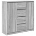 Bufetă cu sertare Gri Sonoma 100,5x35x98,5 cm Lemn prelucrat - WALTI WALTI
