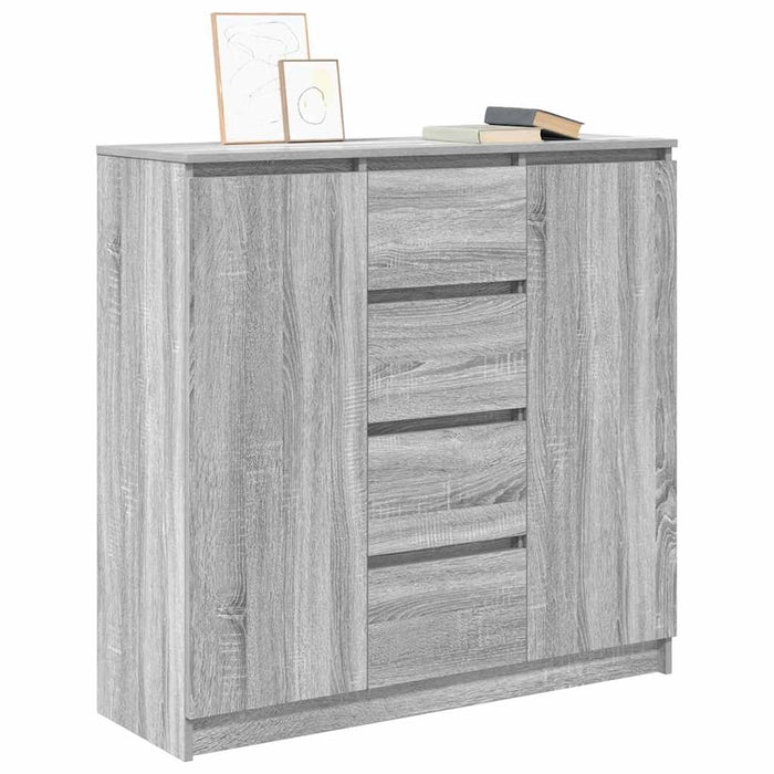 Bufetă cu sertare Gri Sonoma 100,5x35x98,5 cm Lemn prelucrat - WALTI WALTI