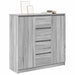 Bufetă cu sertare Gri Sonoma 100,5x35x98,5 cm Lemn prelucrat - WALTI WALTI
