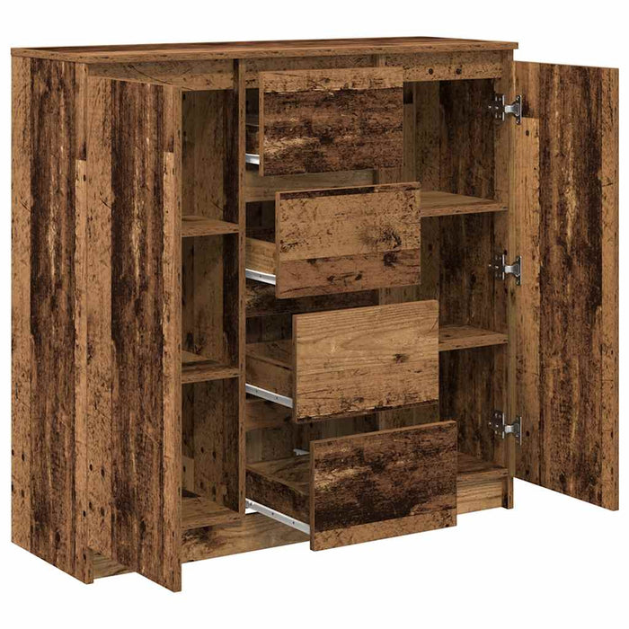 Bufetă cu sertare Lemn vechi 100,5x35x98,5 cm Lemn prelucrat - WALTI WALTI