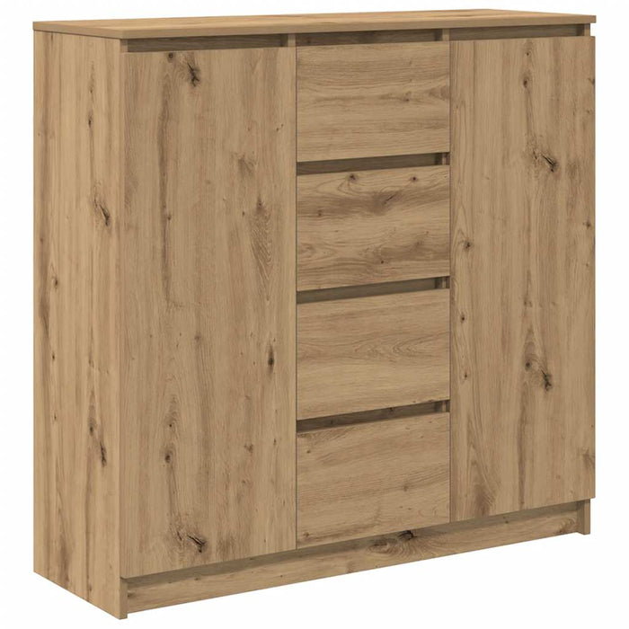 Bufetă cu sertare Stejar Artisan 100,5x35x98,5cm Lemn prelucrat - WALTI WALTI