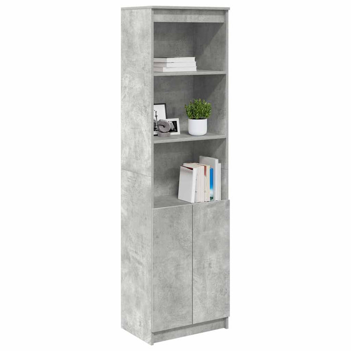 Dulapuri din beton gri 50x35x180 cm lemn prelucrat - WALTI WALTI