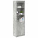 Dulapuri din beton gri 50x35x180 cm lemn prelucrat - WALTI WALTI