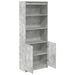 Dulap înalt, gri beton, 70x35x180 cm, lemn prelucrat - WALTI WALTI