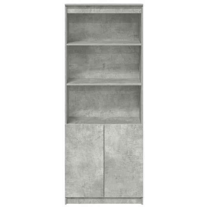 Dulap înalt, gri beton, 70x35x180 cm, lemn prelucrat - WALTI WALTI