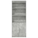 Dulap înalt, gri beton, 70x35x180 cm, lemn prelucrat - WALTI WALTI