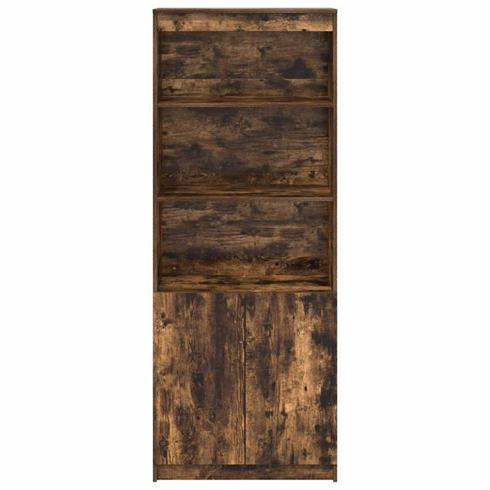 Dulap înalt, stejar fumuriu, 70x35x180 cm, lemn prelucrat - WALTI WALTI