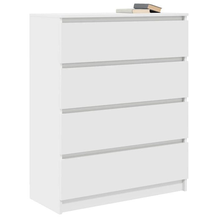 Bufetă albă 80x35x99 cm lemn prelucrat - WALTI WALTI