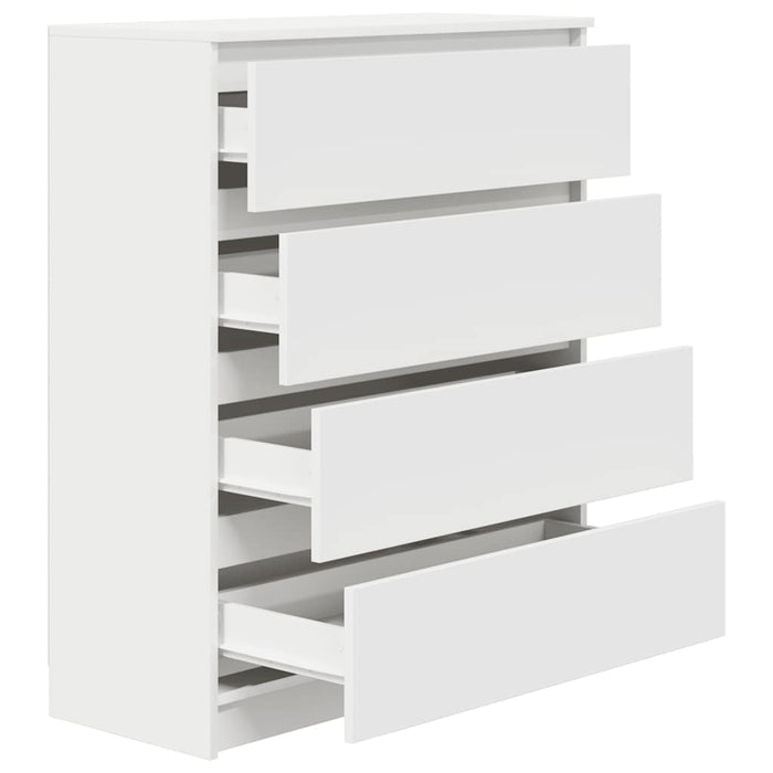 Bufetă albă 80x35x99 cm lemn prelucrat - WALTI WALTI