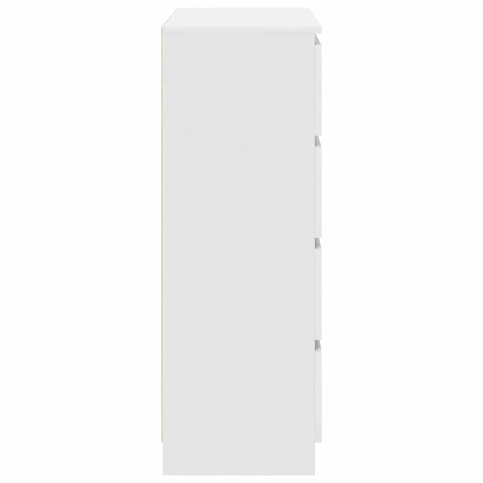 Bufetă albă 80x35x99 cm lemn prelucrat - WALTI WALTI