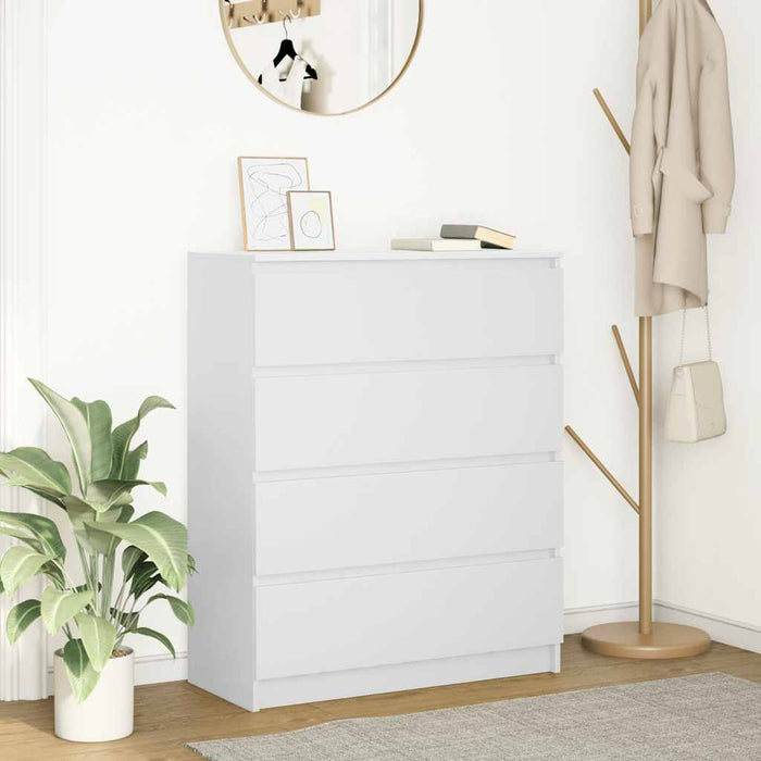 Bufetă albă 80x35x99 cm lemn prelucrat - WALTI WALTI