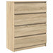 Bufetă Stejar Sonoma 80x35x99 cm Lemn prelucrat - WALTI WALTI