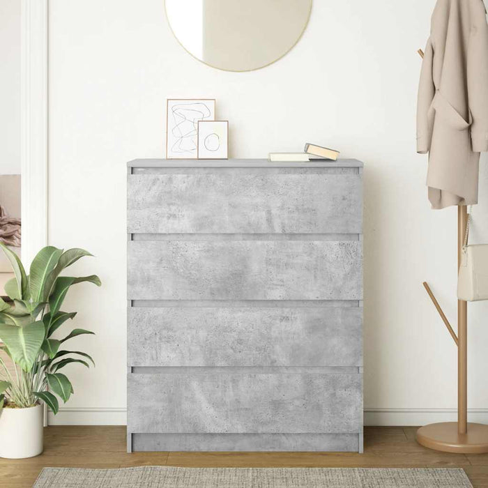 Bufetă Gri Beton 80x35x99 cm Lemn prelucrat - WALTI WALTI