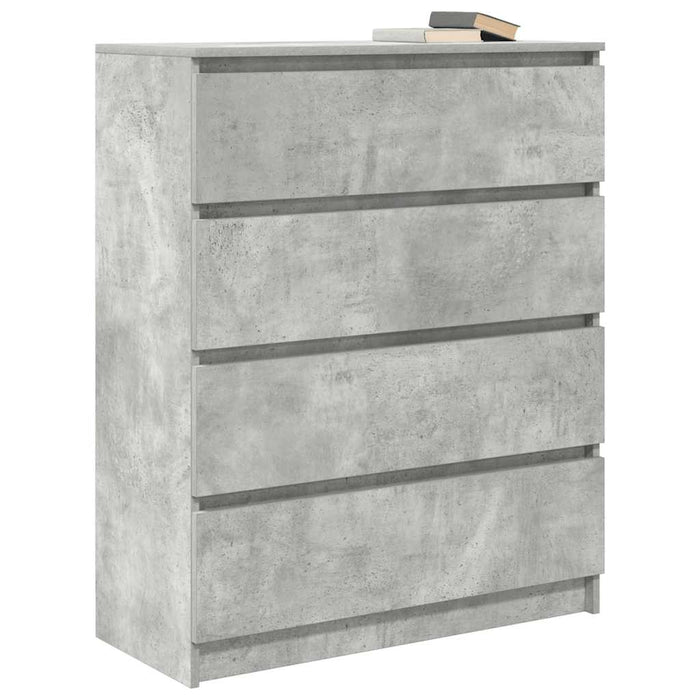 Bufetă Gri Beton 80x35x99 cm Lemn prelucrat - WALTI WALTI