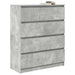 Bufetă Gri Beton 80x35x99 cm Lemn prelucrat - WALTI WALTI