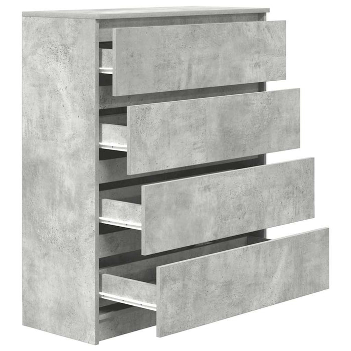 Bufetă Gri Beton 80x35x99 cm Lemn prelucrat - WALTI WALTI